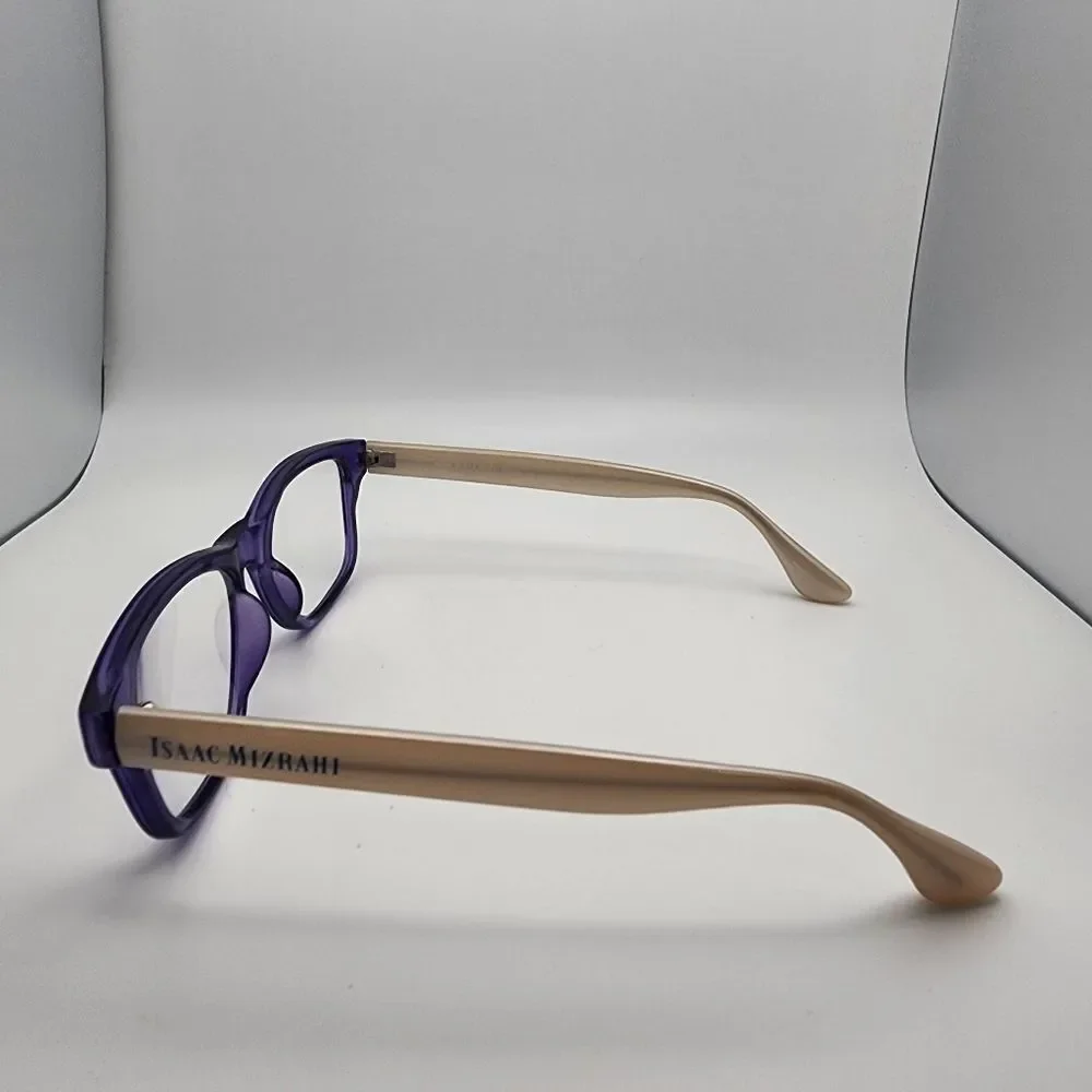 Isaac Mizrahi Purple & Cream Prescription Glasses Frames